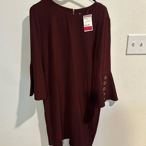 Red Dress with bell sleeves
